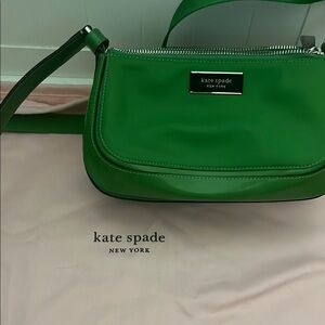 Kate Spade Green Shoulder Bag with Gold Accents